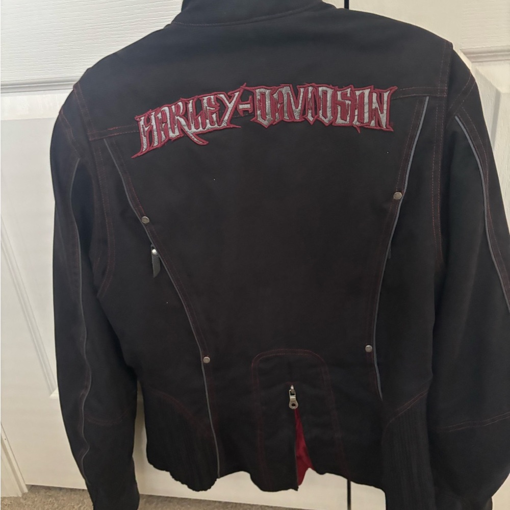 Harley-Davidson Black Jacket with Red Accents
